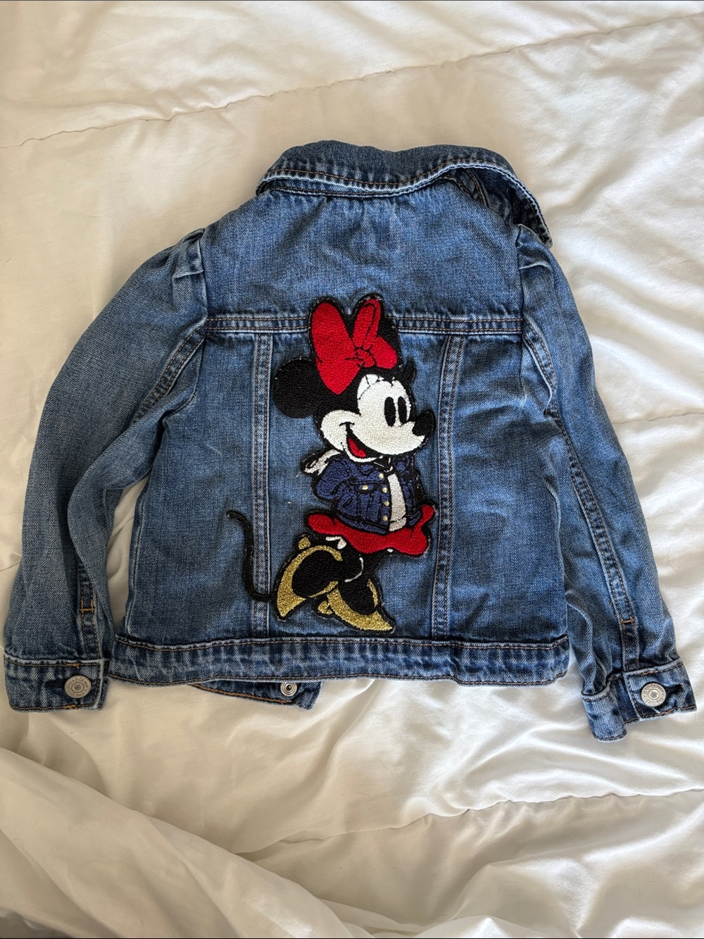 Baby Gap Minnie Mouse Patch Denim Jacket